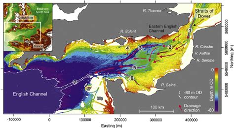 english channel depth map.